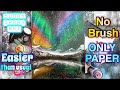 [Vertical]spray paint art EASY NORTHERN LIGHT Aurora/スプレーアート作品『オーロラです』