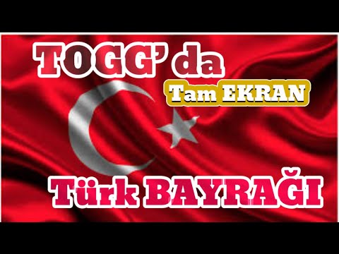 #togg Togg aracınıza tam ekran Türk bayrağı yap