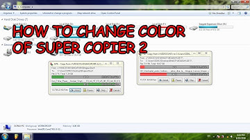 How to Change Color of Super Copier on any Windows PC Video by SKY TECHNO LINE