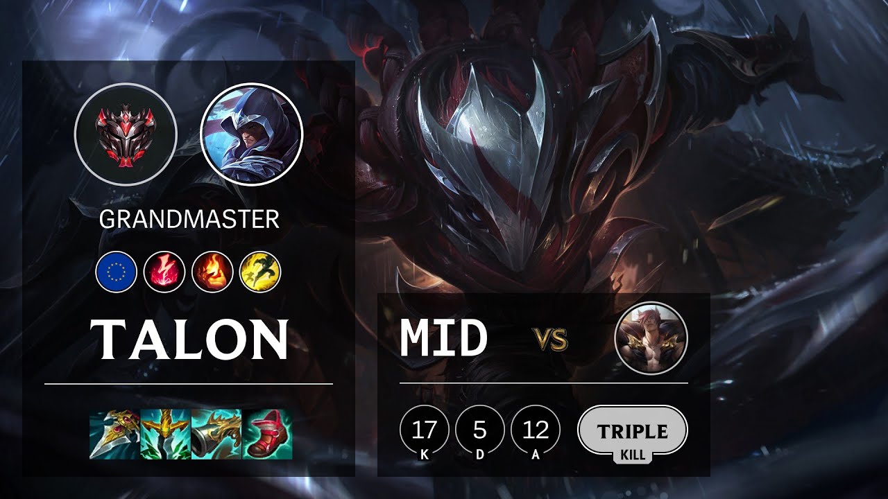 Talon Mid vs Sett - EUW Grandmaster Patch 11.7