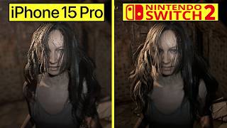 Resident Evil 7 Nintendo Switch 2 vs iPhone 15 Pro Graphics Comprison @Cycu1