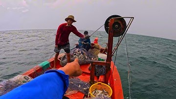 Lưới cá đục | giác lưới thứ 5 của anh em hoàng một ngày kiếm được vài triệu | hoàng Phú quốc