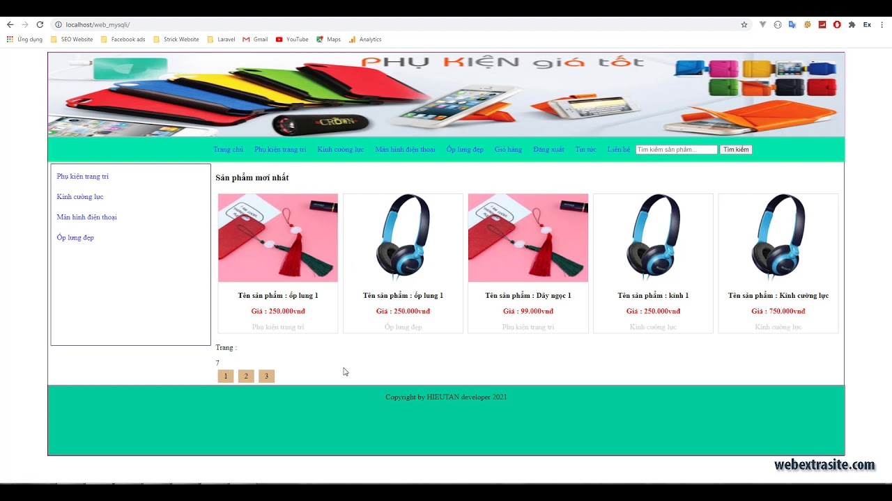 Bài 12: Phân trang | Website PHP HTML CSS MYSQli - YouTube