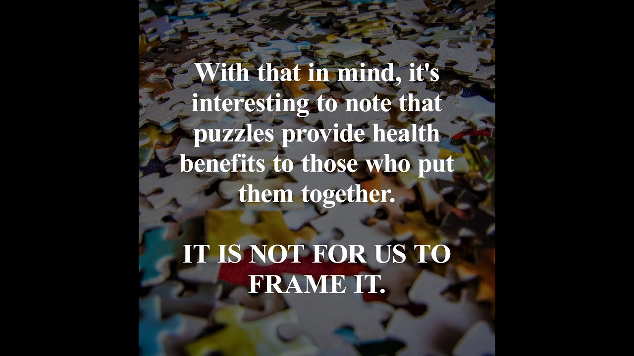 A perfect match: The health benefits of jigsaw puzzles