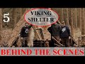 VIKING SHELTER WITH TA OUTDOORS - BEHIND THE SCENES; WOODLAND TABLE, ROOF UPDATE, FOOD, FIRE, Ep.5