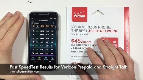 Fast Speedtest Results for Verizon Prepaid and Straight Talk