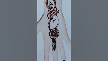 arabic mehndi design back hand easy #mehndi