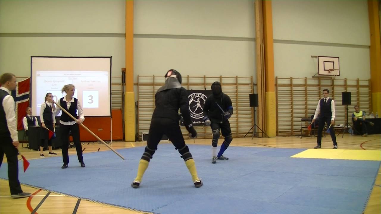 Örebro Open 2016, Rapier and Dagger, Third place. Dennis Ljungqvist (B) vs Andreas Isaksson (R)