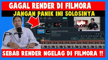 CARA MENGATASI ERROR RENDER DI FILMORA, JANGAN PANIK INI SOLOSINYA !!