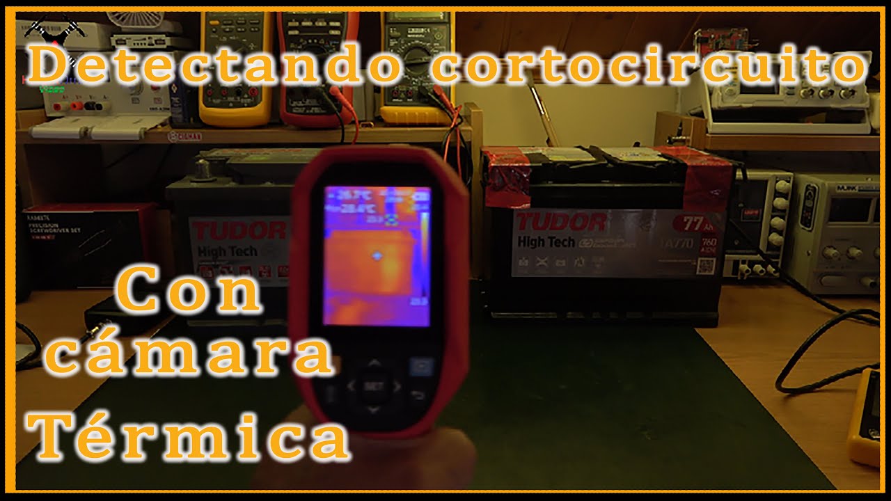 Detectar batería cortocircuitada con imagen infrarroja.