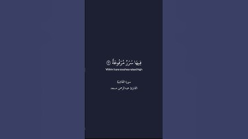 #quran #قرآن #عبدالرحمن_مسعد #سورة_الغاشية