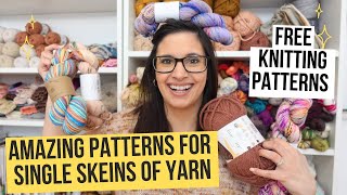 Knitting Patterns for Single Skein of Yarn | FREE Knitting Patterns