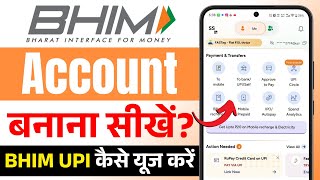Bhim App Me Account Kaise Banaye Bhim Upi App Kaise Use Kare How To Use Bhim Upi 2026