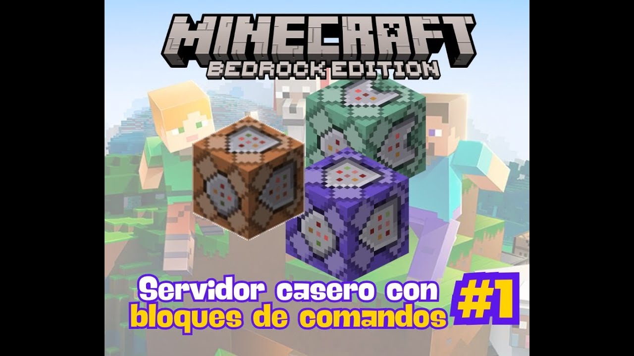 Creando server bedrock con bloques de comandos - parte 1 - YouTube