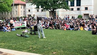 Protestors amass on Emory's campus for second day