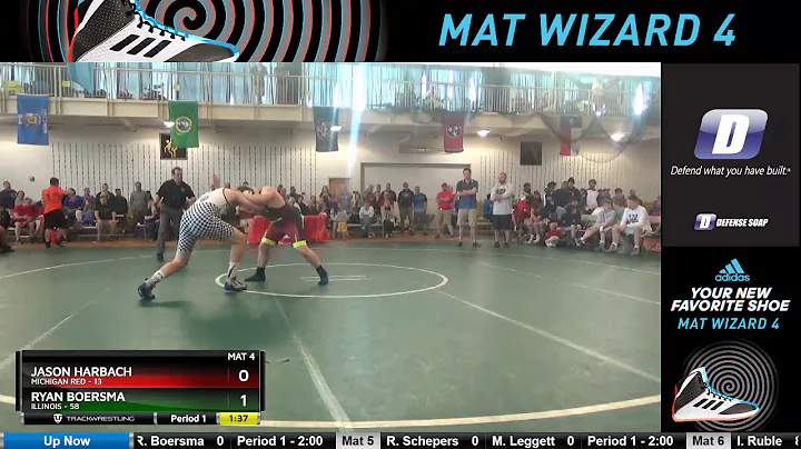 Mat 4 250 Jason Harbach Michigan Red Vs Ryan Boers...