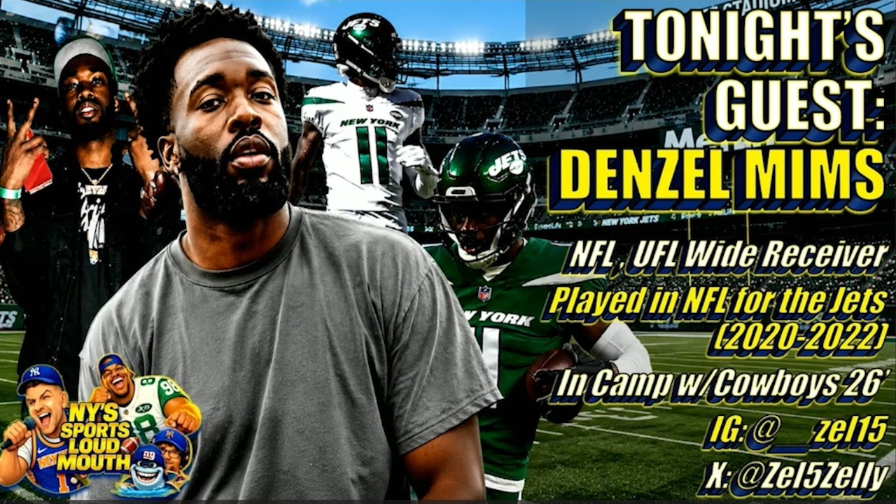 New York Jets draft pick and Dallas Cowboys receiver Denzel Mims joins us! by NY's Sports Loud Mouth