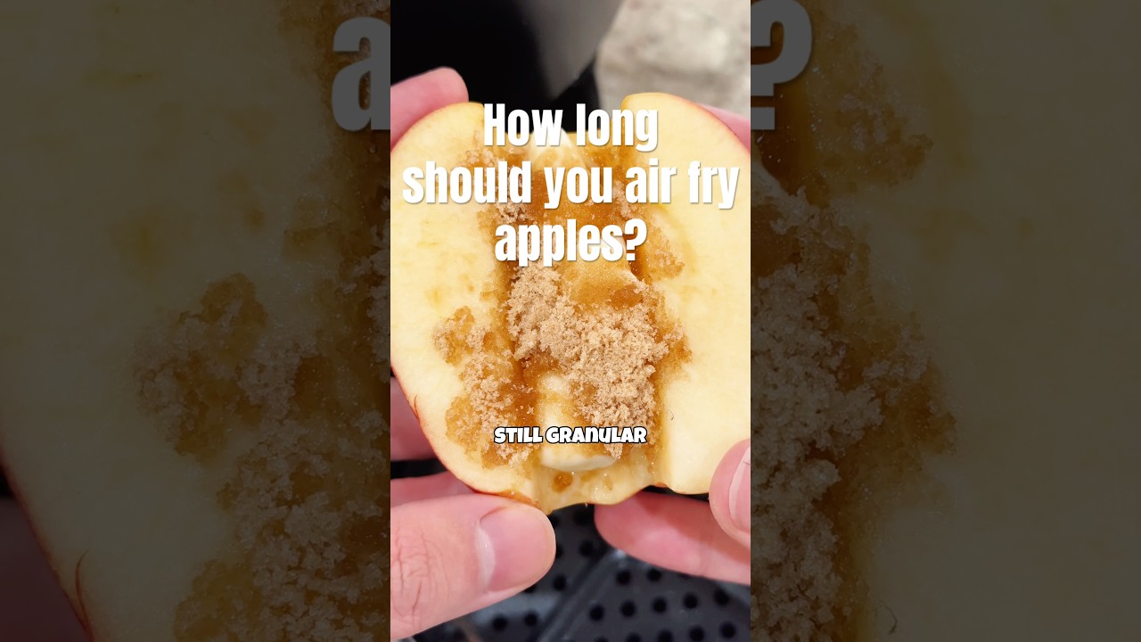Cooking test Ep.62 Apples How long should you air fry apples? 