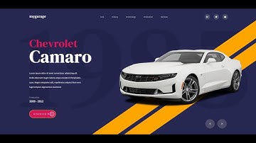 03 My garage Website landing page design tutorial HTML | CSS