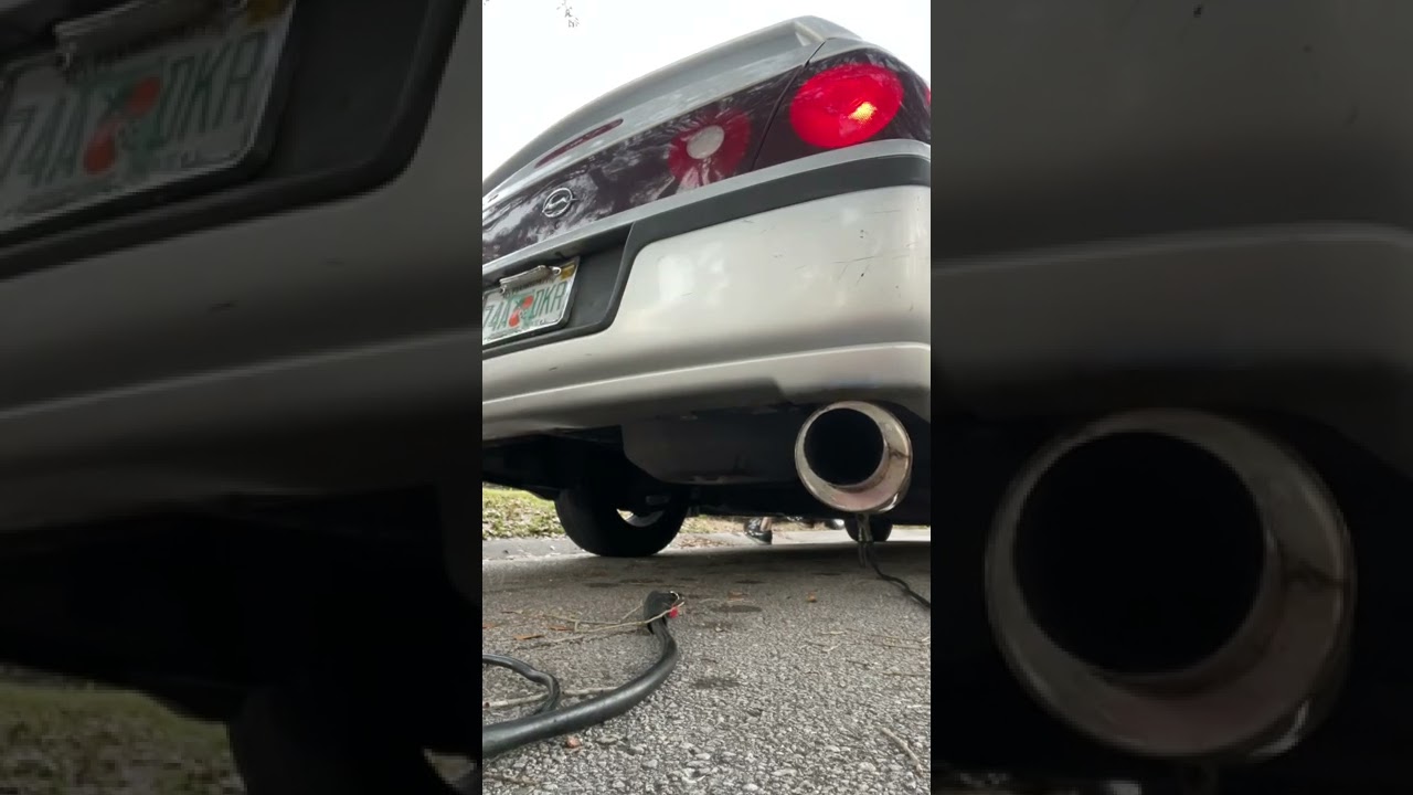 2002 Chevy impala with the fart can first one ive seen