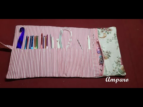 Easy Crochet Needle Holder Free - YouTube