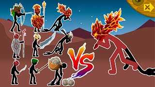 BLACK GIANT LAVA ( X99 BLACK VS RED X1 ) RED GIANT LAVA, GIANT BOSS, NEW XENOPHON | STICK WAR LEGACY