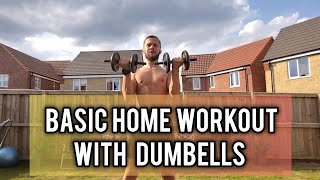 Basic Home workout | dumbell exercises for beginners