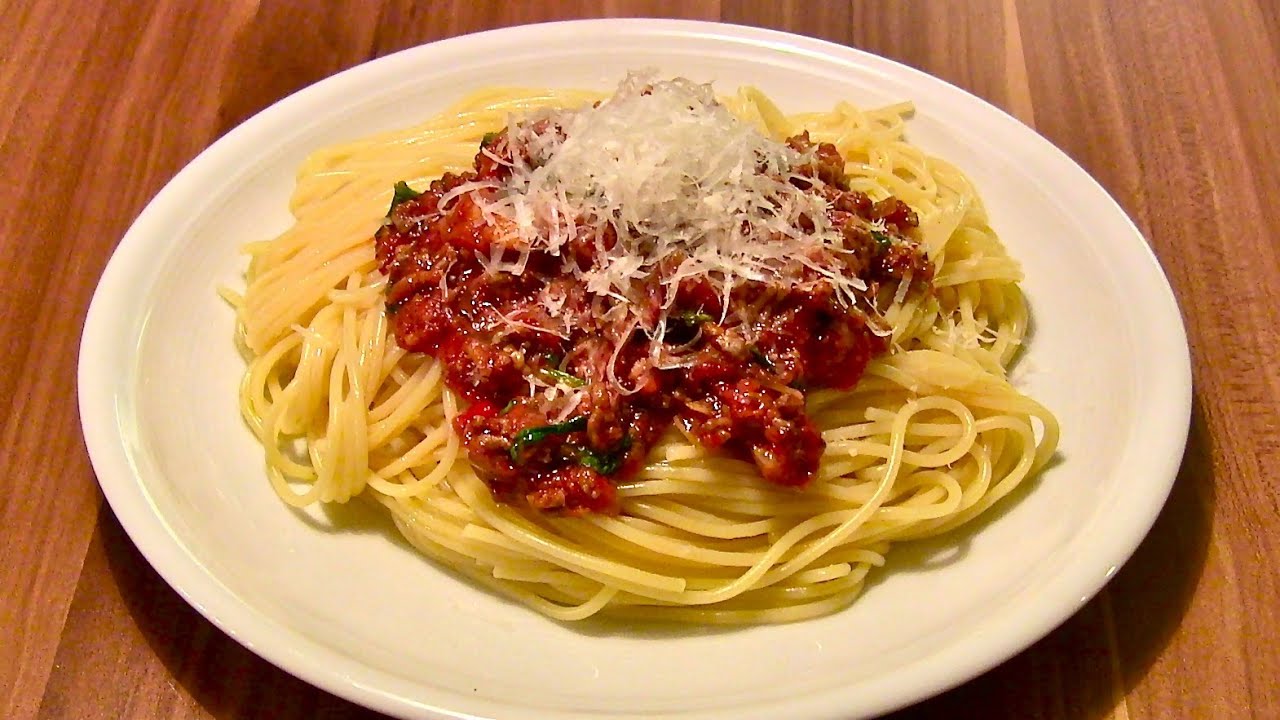 Spaghetti Bolognese Rezept-Pastasauce-Bolognese Sauce-Bolognese aus ...