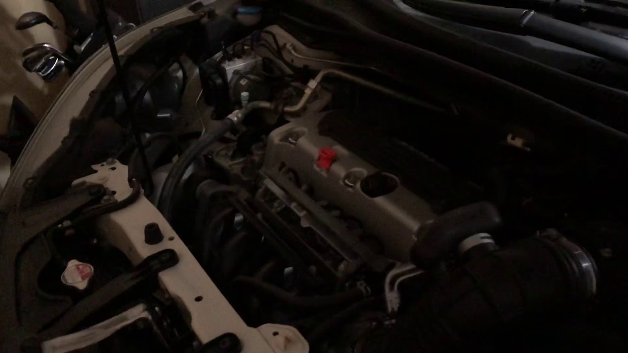 CRV rattling noise in reverse/drive (open hood) YouTube