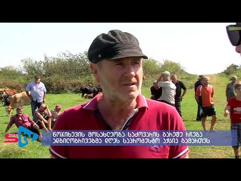 ადგილობრივებმა სოფელ ნოჯიხევში საპროტესტო აქცია გამართეს