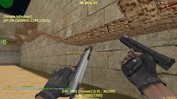 Counter Strike 1.6 Zombie Cso : [CSO MOD]+[LVL-EXP]-ZM.CS​OMOD.COM​ © [since 2020]Gameplay#3