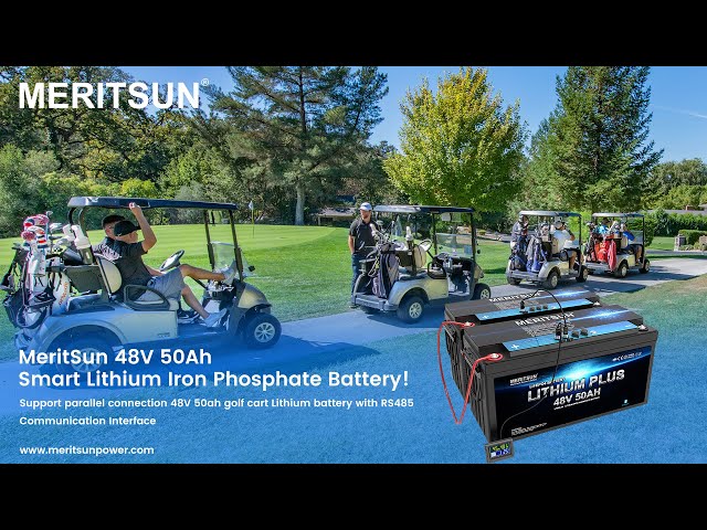 MeritSun 48V 50Ah Smart Lithium Iron Phosphate Battery! 