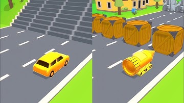 SHAPE SHIFTING🏃‍♂️🚗🚲🚦All Levels Walkthrough Gameplay Android,ios max Levels 126-127