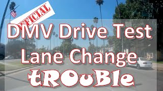 DMV Drive Test - Lane Change Troubles - Learn from her mistakes