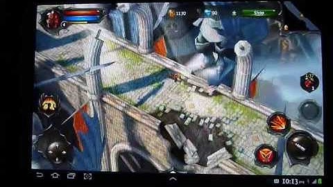 Dungeon Hunter 4 on Galaxy Tab 7.7 with Sixaxis Controller