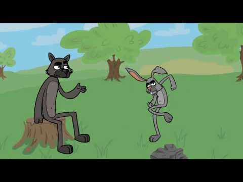 Мультфильм пьяный заяц и волк