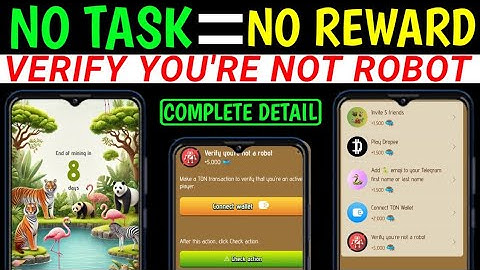 NO TASK = NO REWARD | Zoo airdrop verify you