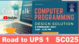 Coffee Talk UPS 1 Preparation for SC025