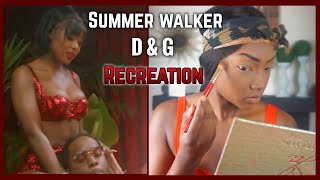 Recreating summer walker D&G makeup look
