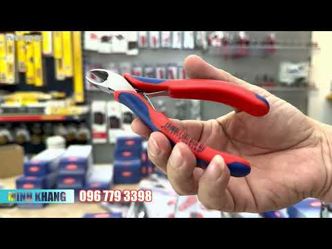 Kìm cắt cạnh cường lực Knipex 74 12 180 & cắt linh kiện Knipex 77 82 130