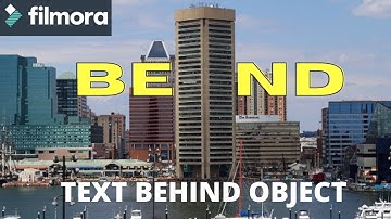 Text Behind Object Effect I How To In Filmora 9 OR X Help 2020
