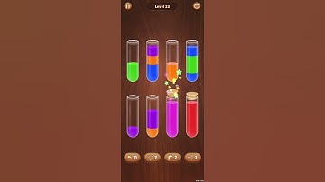 Color Water Sort Woody Puzzle Level 23 Walkthrough Solution Android/iOS