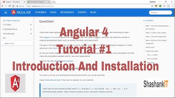 Angular 4 Tutorial #1 Introduction And Installation in Hindi