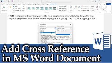 How to Insert or Add a Cross Reference in a Word Document