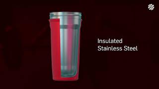 BlenderBottle ProSeries Mandalorian 28 Oz. Insulated Shaker Cup With Loop Top