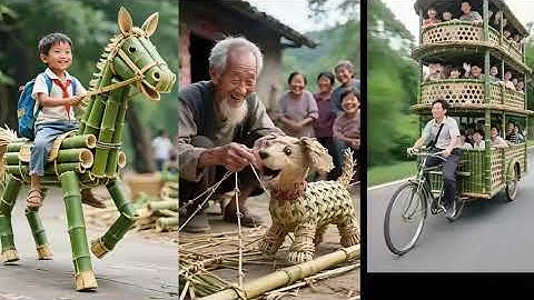 Vật dụng ‘thần kì’ từ cây tre #bambooart  #bambooweaving