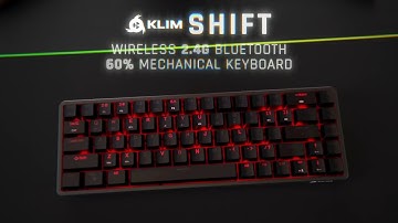 KLIM Shift US | Wireless Mechanical Gaming Keyboard | Small in size, big in features