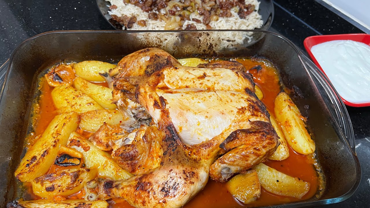 اليوم الدجاج ذوبان😋اسهل طريقه لتتبيل الدجاج 🐓شوي دجاج بدون ما نفتحها