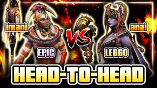 Anai vs. Imani - Head-to-Head - Legendary vs. Epic GUILD BOSS BATTLE! Who Wins? ⁂ Watcher of Realms