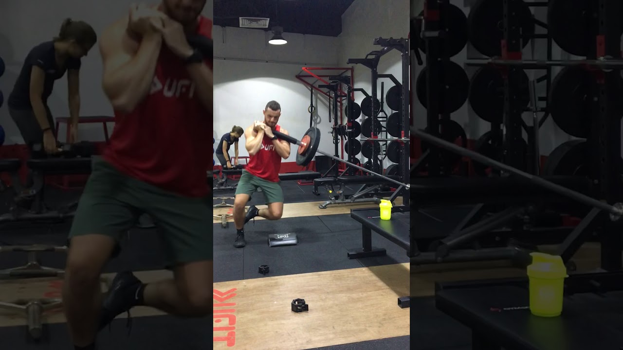 Landmine skater squat - YouTube